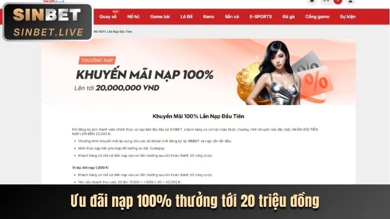 Khuyến mãi chào mừng 55vin link mới nhất